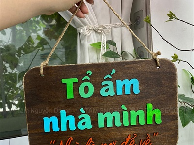 Bảng treo cửa nhiều kiểu đơn giản [Cute - Theo yêu cầu] KT khoảng 30x20cm YC-BANGHIEU-20